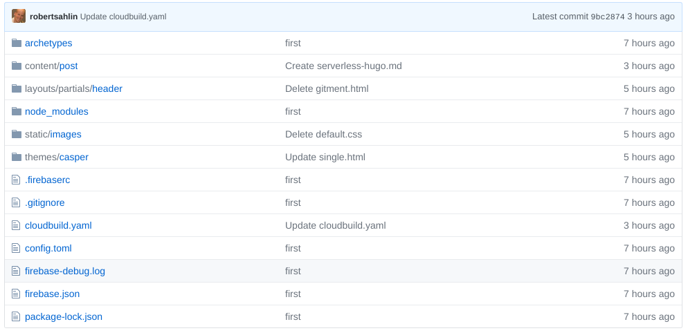 file structure on github